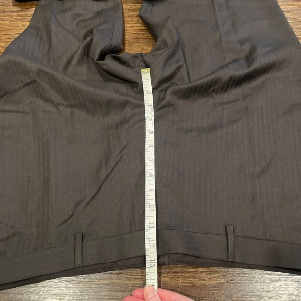 NWT J.Crew Crosby Classic-Fit Suit Pant 38x32 Brown Lightweight Italian Wool